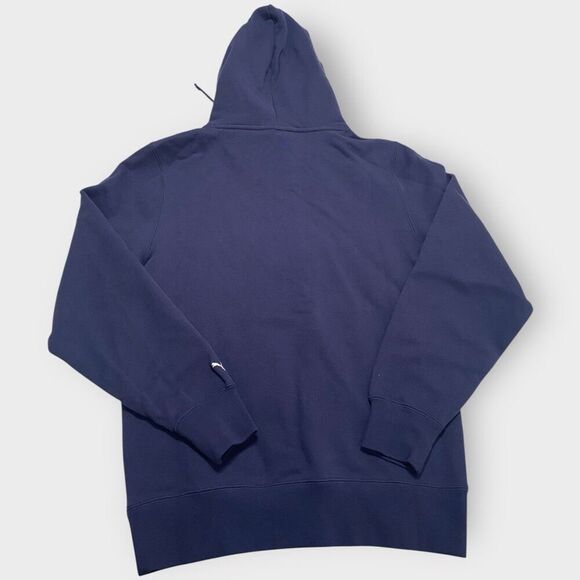 Puma x Noah Mens Quarter-Zip Navy Red French Terry Hoodie size Small New - Picture 6 of 11